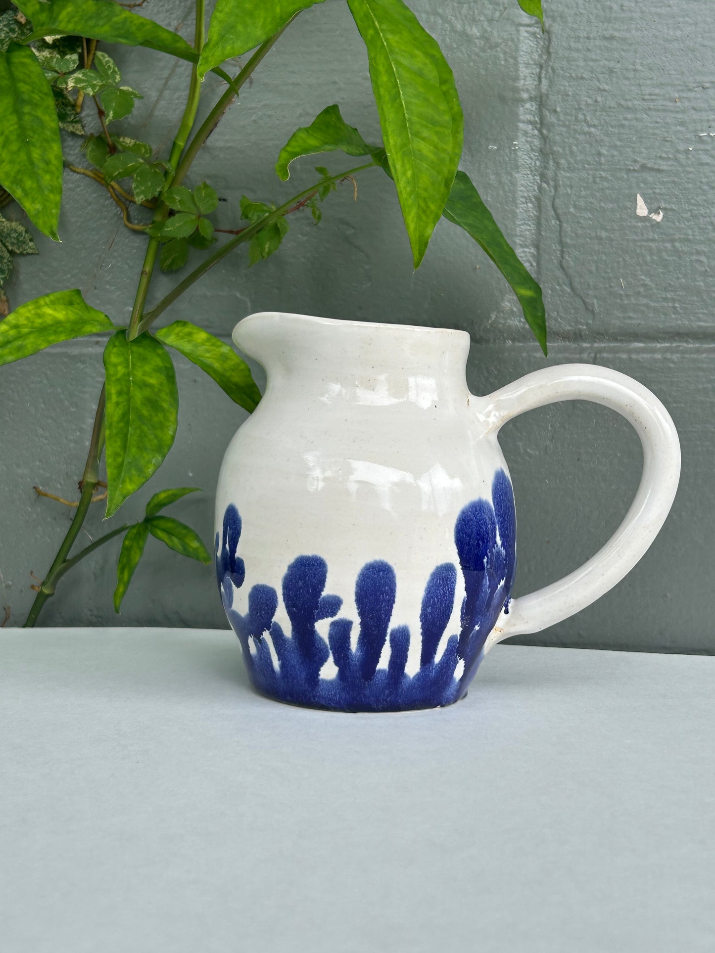 Blue Glob Pitcher