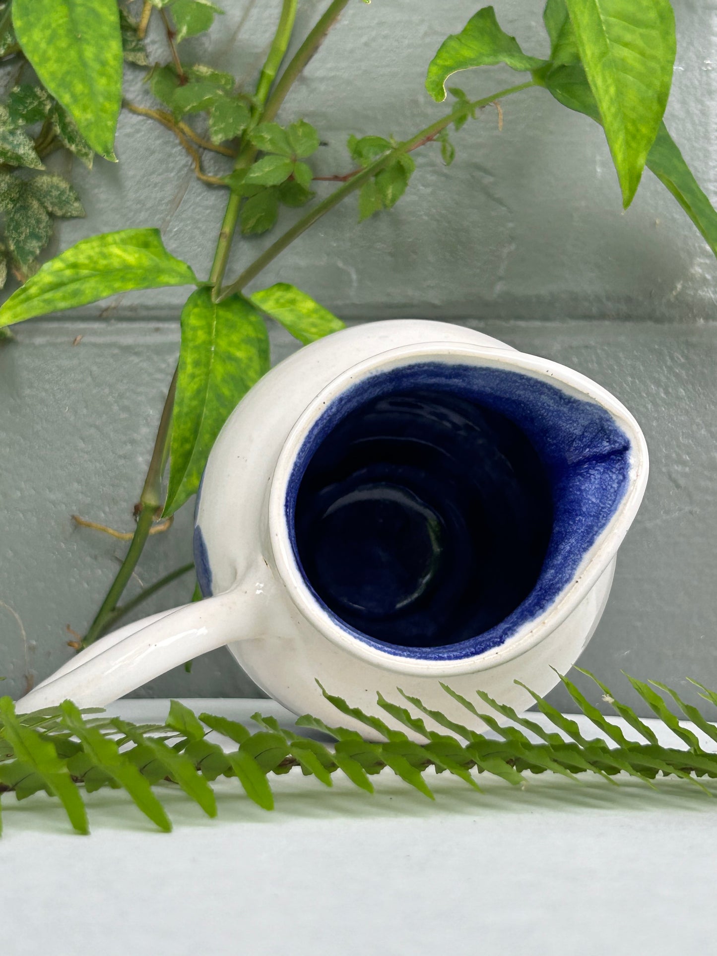 Blue Glob Pitcher