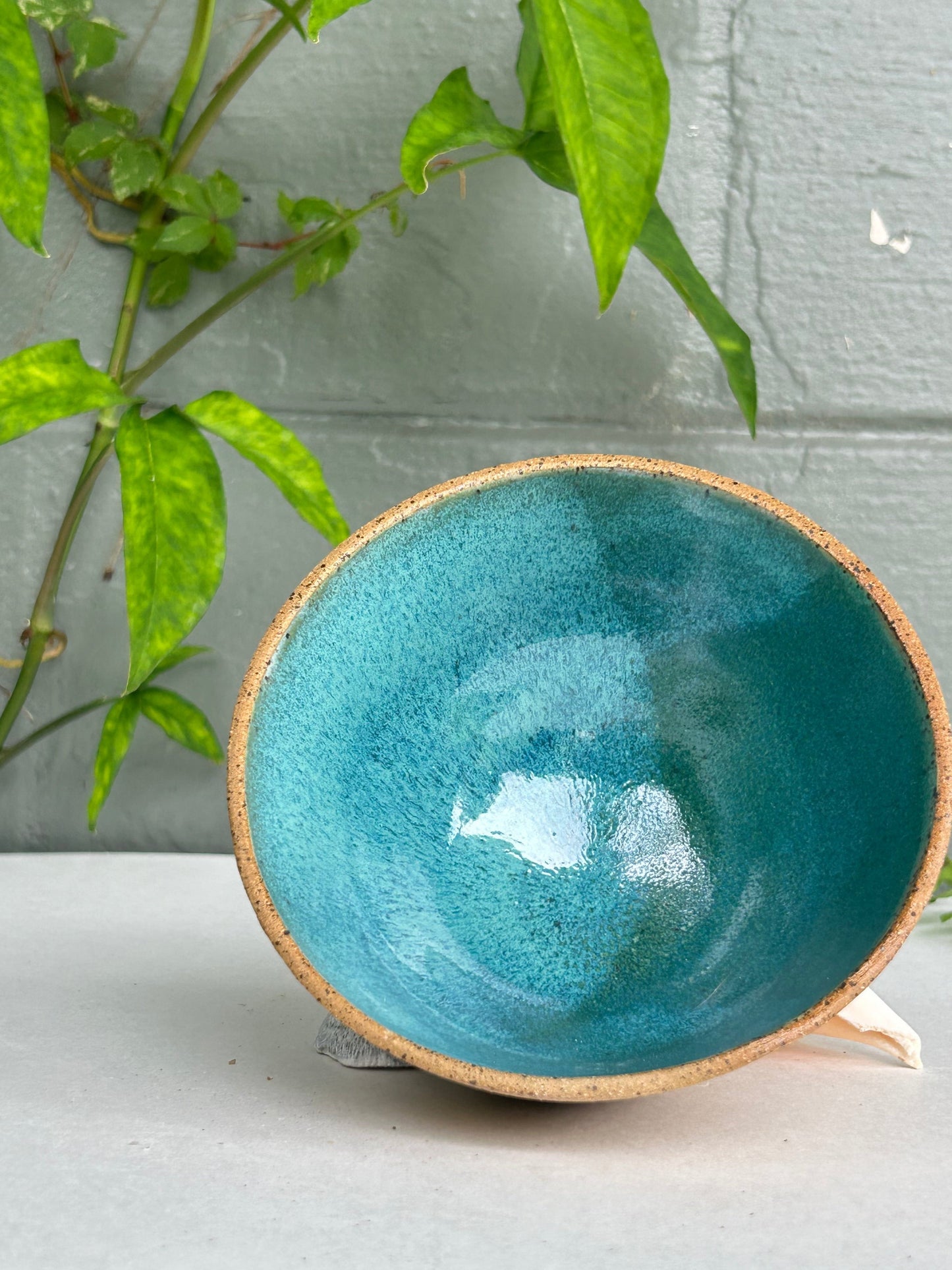 Bright Blue Snack Bowl